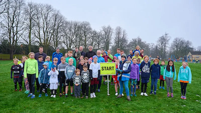 Leavesden junior parkrun in Kings Langley