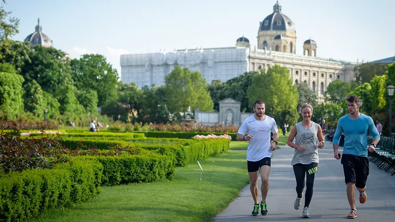 Vienna Sight Running in Vienna