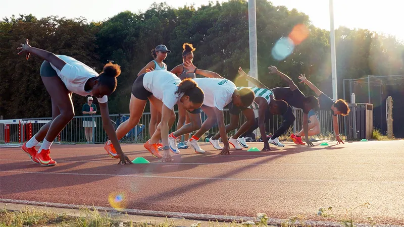 Woodford Green AC with Essex Ladies in Woodford Green