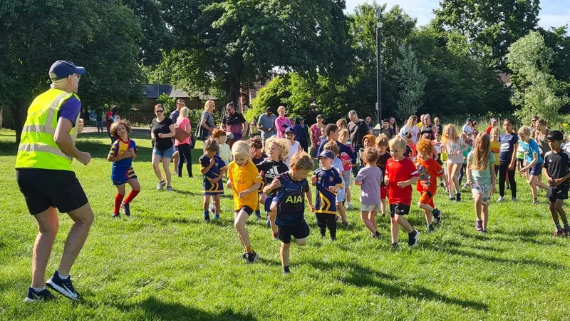 Enfield Town junior parkrun in Enfield