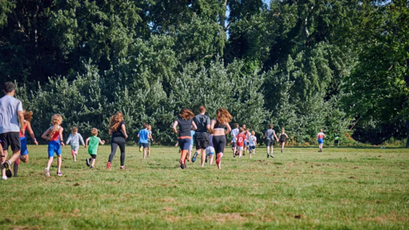 Pinner Village Gardens junior parkrun in Pinner