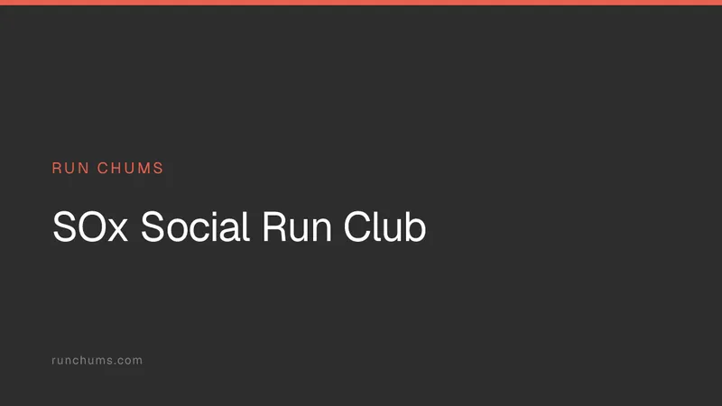 SOx Social Run Club in Oxford