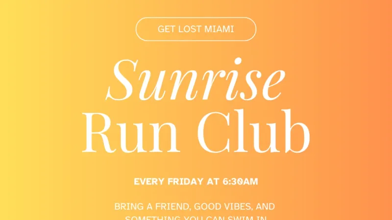 Get Lost Run Club in Miami