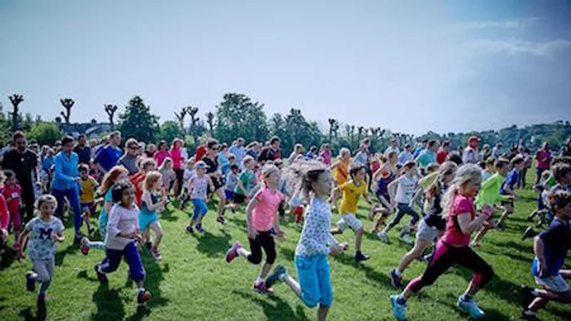 Wimbledon Park junior parkrun in Wimbledon