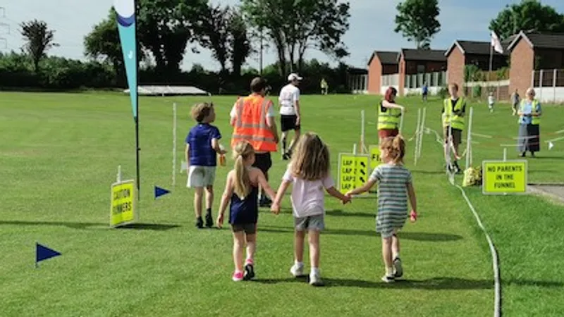 Staveley junior parkrun in Staveley