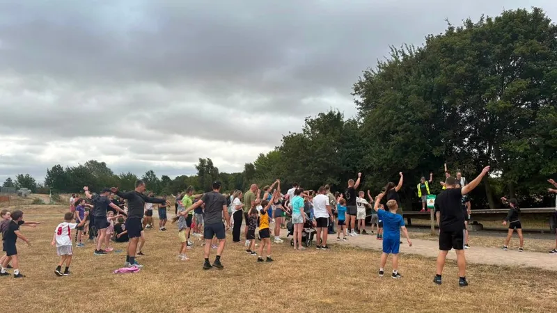 Great Notley junior parkrun in Great Notley