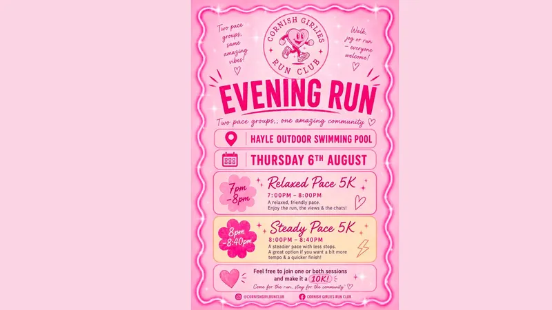 Cornish Girlies Running Club in Hayle
