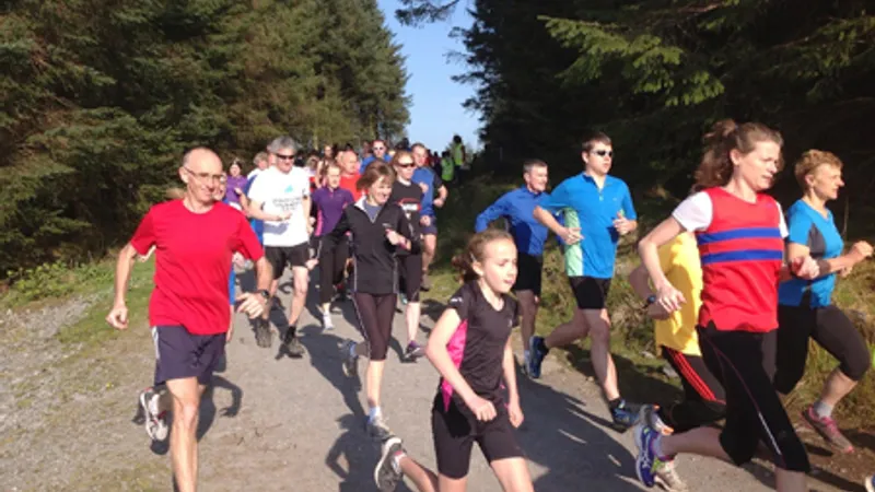 Llyn Llech Owain parkrun in Gorslas