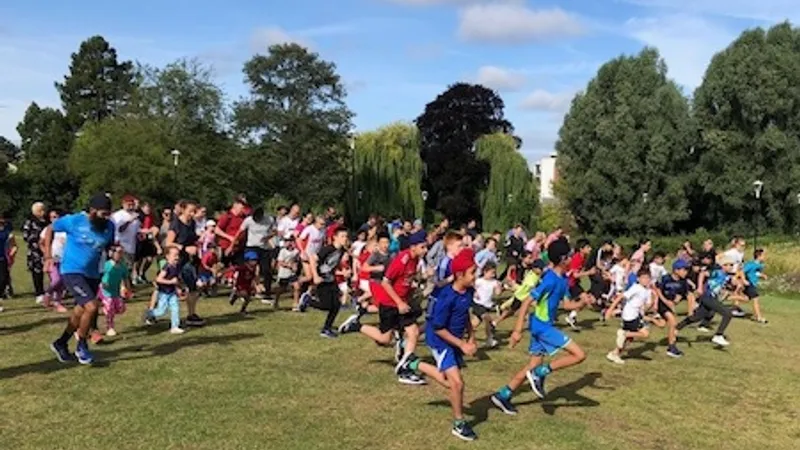 Salt Hill junior parkrun in Slough