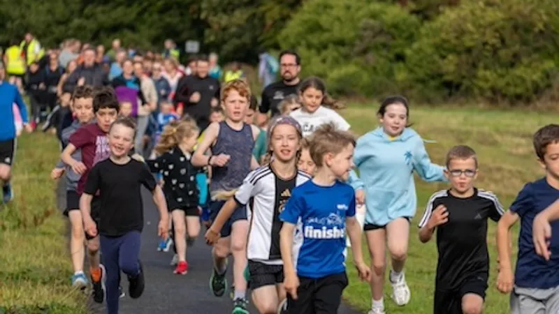 Hailes Quarry junior parkrun in Edinburgh