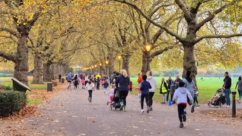 Battersea junior parkrun in Wandsworth