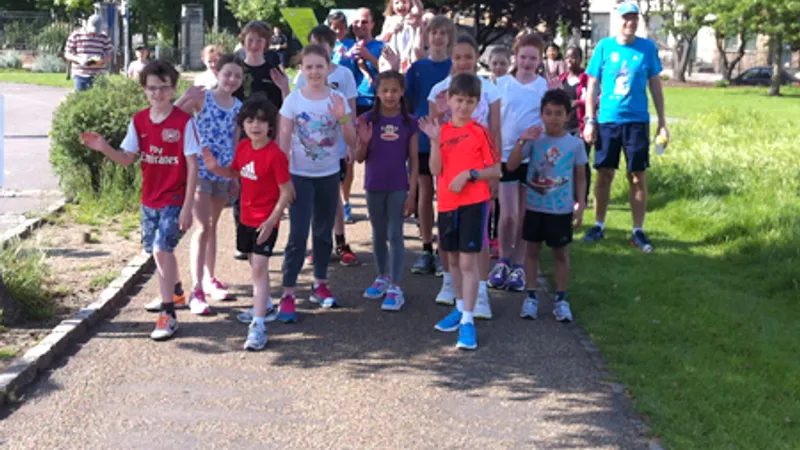Mile End junior parkrun in Tower Hamlets