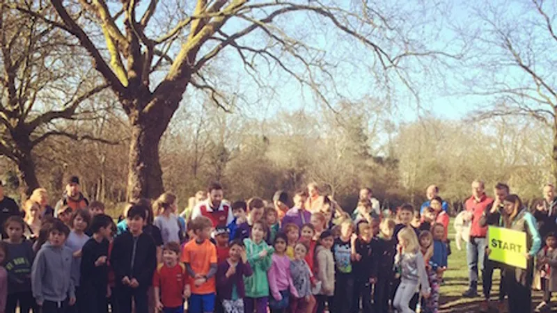 Highbury Fields junior parkrun in Islington